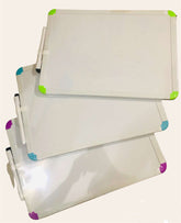 White Board Double Sided with Marker And Duster For Kids, Portable Kids Writing & Drawing Board